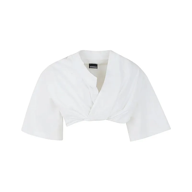 Jacquemus Le T Shirt Bahia Court 'White'-0