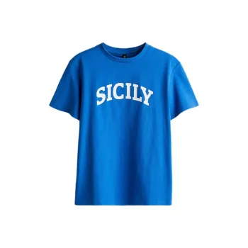 H&M T Shirt Women's Bright Blue