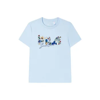 FILA Regular T Shirt Women's Glaze Grass Blue
