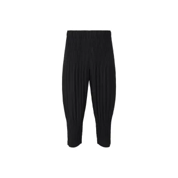 Homme Plissé Issey Miyake Plissé Cropped Drop crotch Trousers