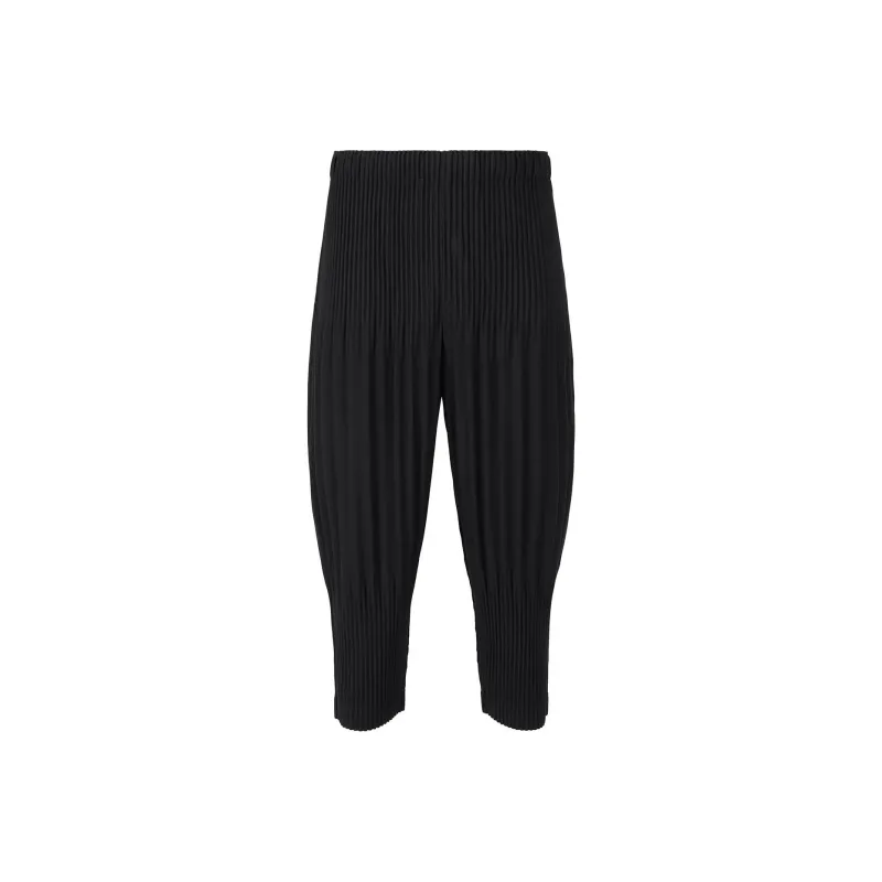 Homme Plissé Issey Miyake Plissé Cropped Drop crotch Trousers-0