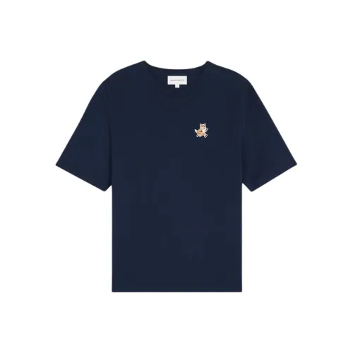 Maison Kitsune Speedy Fox Patch Crewneck T Shirt