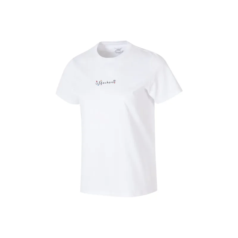 Skechers T Shirt Women's Bright White 0019-0