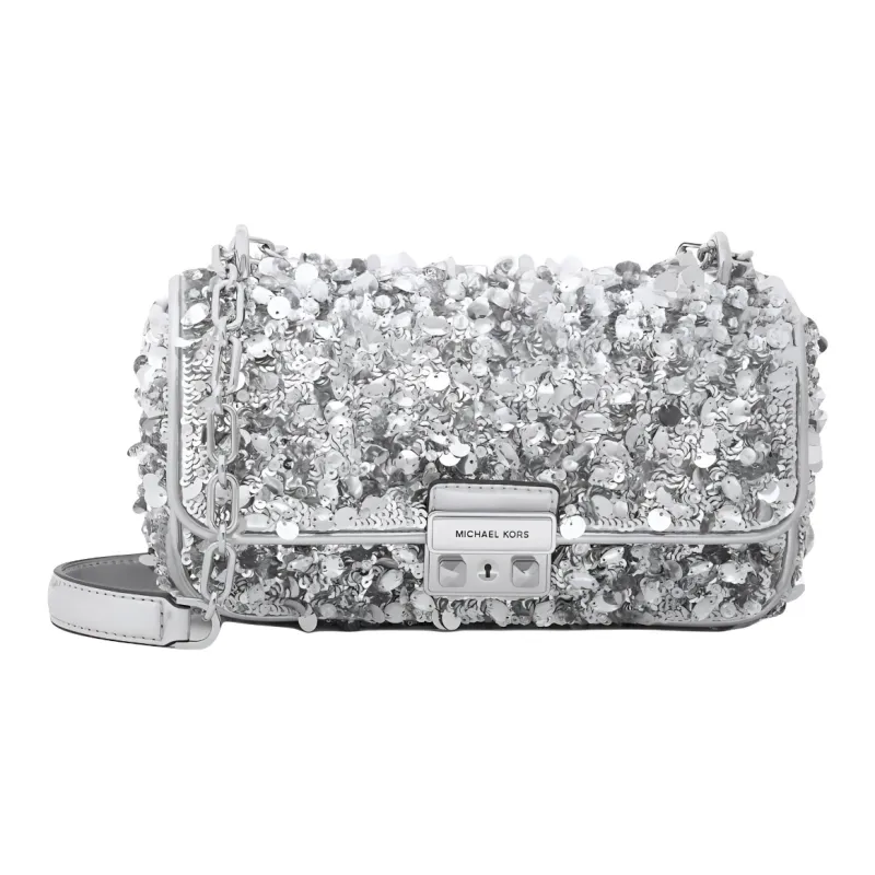 MICHAEL KORS Fabric Handbag Shoulder Bag Women's Silver-0