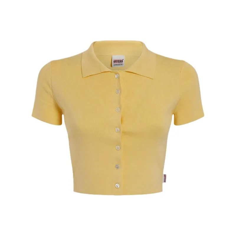 GUESS Regular T-Shirt Women's Light Yellow-0