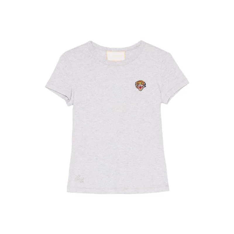 Ed Hardy T Shirts Women's Light Smoke Gray-0