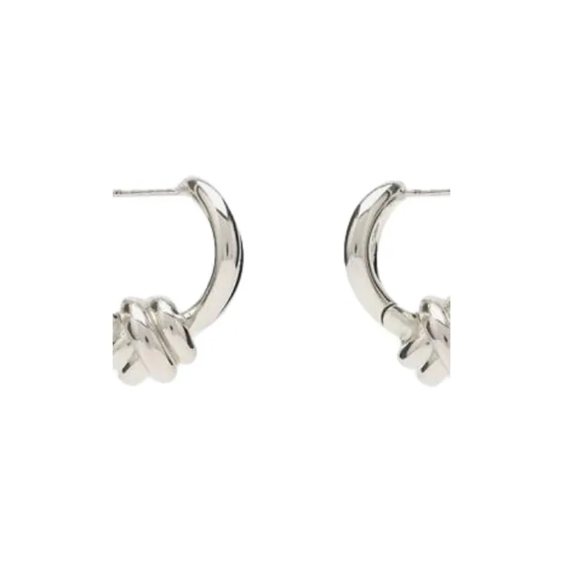 Bottega Veneta 925 Sterling Silver Stud Earrings Women's Silver-1