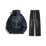 Navy Blue Sweatshirt+Black Jeans