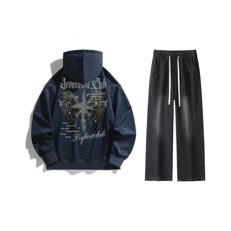 JEANSWEST CLUB Sweatshirt Set Unisex-27