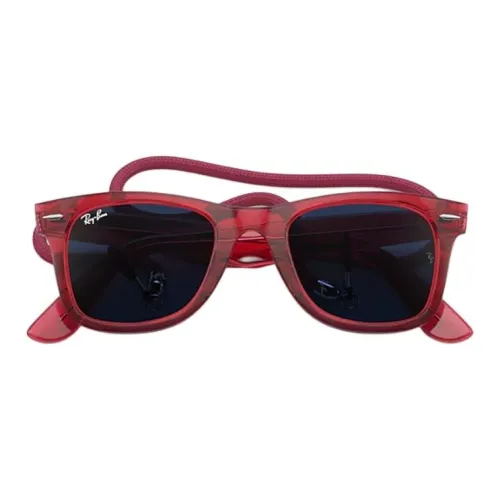 RayBan Acetate Square Sunglasses Unisex Red