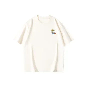 Cotton Gene Drop Shoulder Sleeve T Shirt Women's