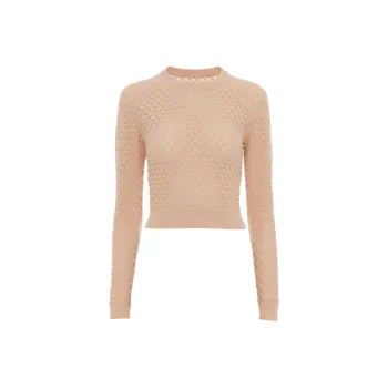 Chloé Cropped Pointelle knit Jumper