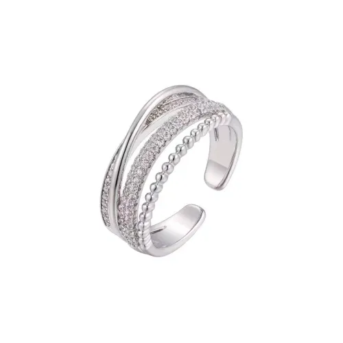 BLINK DAY Zircon Rings Women's Silver