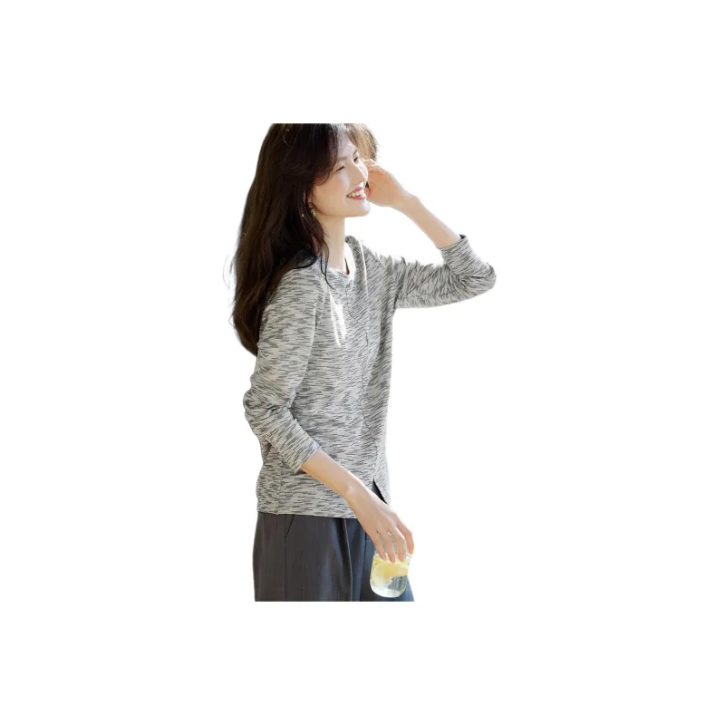 XWI T Shirt Women's Heather Gray Blue-0