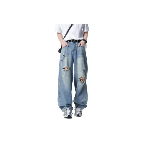 LAMLICKA Jeans Unisex Blue