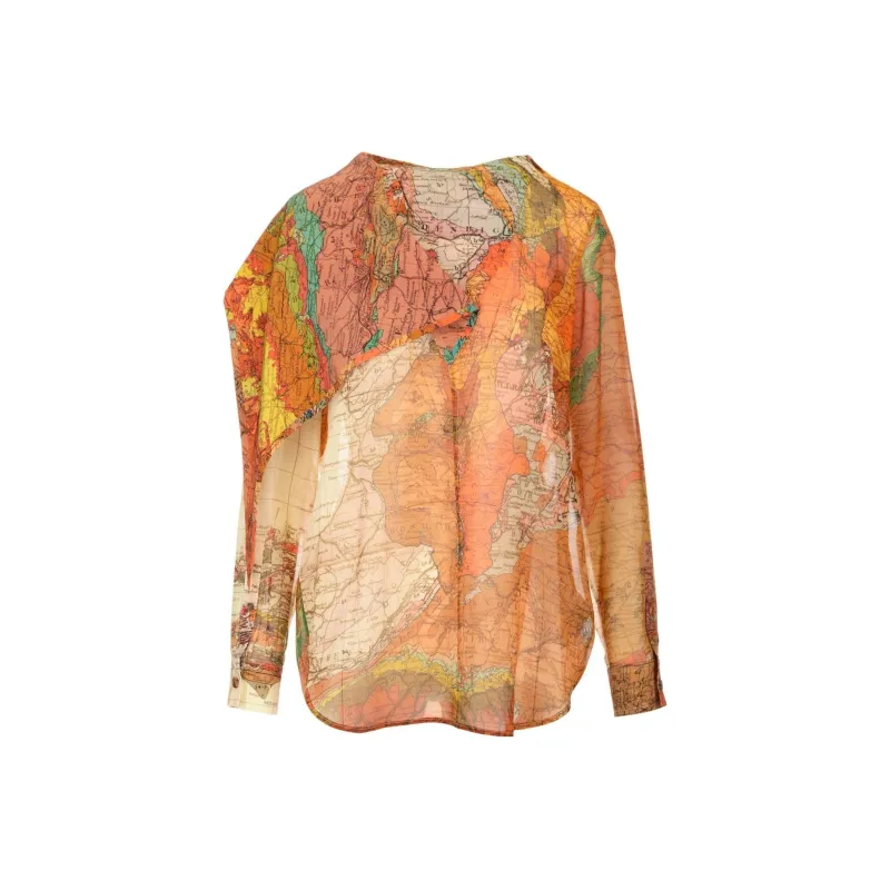 Burberry All Over Printed Long Sleeved Top-0