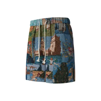ARCANEFUNK Casual Shorts Unisex Tahitian Blue
