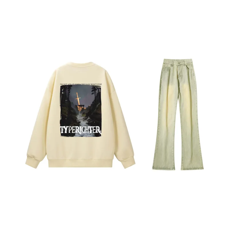 TYPERIGHTER Sweatshirt Set Unisex-13