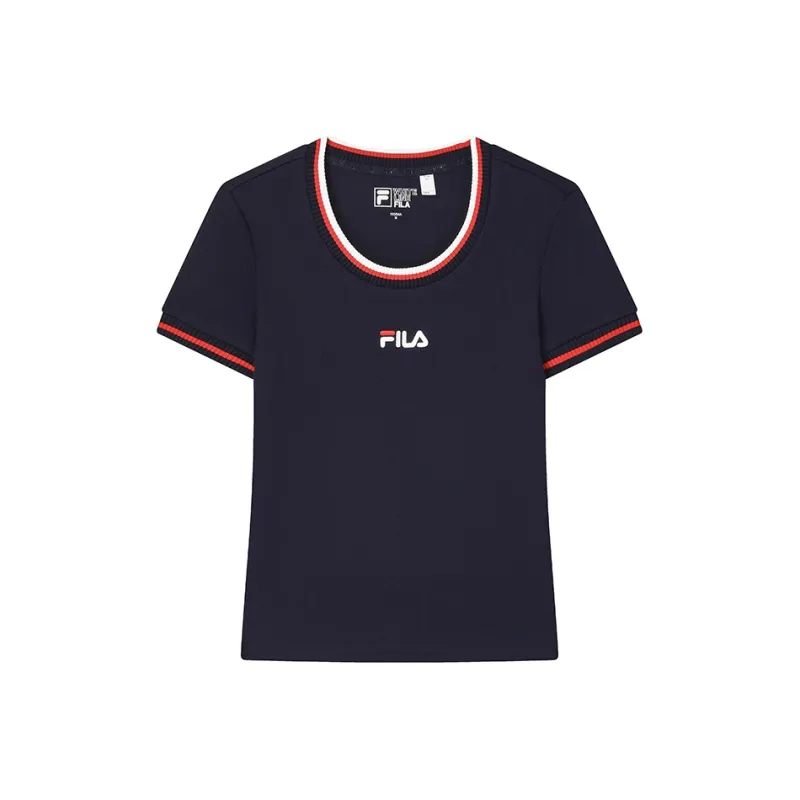 FILA T Shirts Women's Secret Mirror Blue-0
