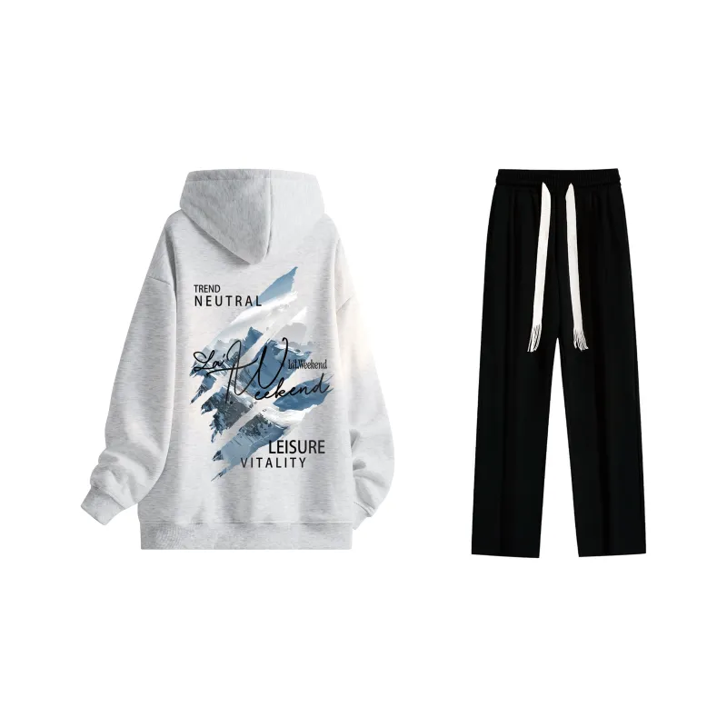 LA'T.WEEKEND Sweatshirt Set Unisex-17