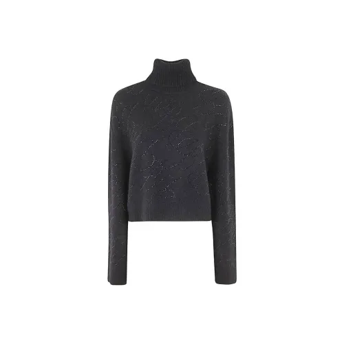 Blumarine Embellished Roll Neck Knitted Jumper