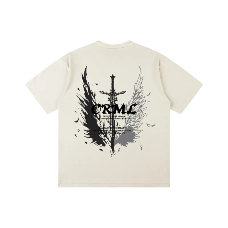 Caramella Drop Shoulder Sleeve T Shirt Unisex-4