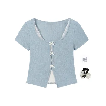 TUSHIFEI Set in Sleeve T Shirt Women's