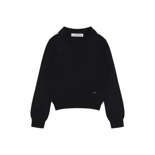 CURRENT 블랙 여성 스웨터
