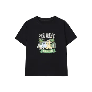 OTHERMIX Drop Shoulder Sleeve T-Shirt Women's Black