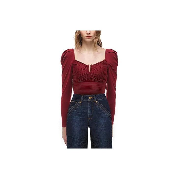 Self portrait FW21 Knitwear Women's Dark Burgundy-0