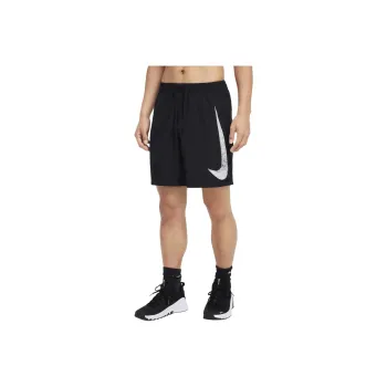 Nike DRI FIT FORM Casual Shorts Men's Black/White
