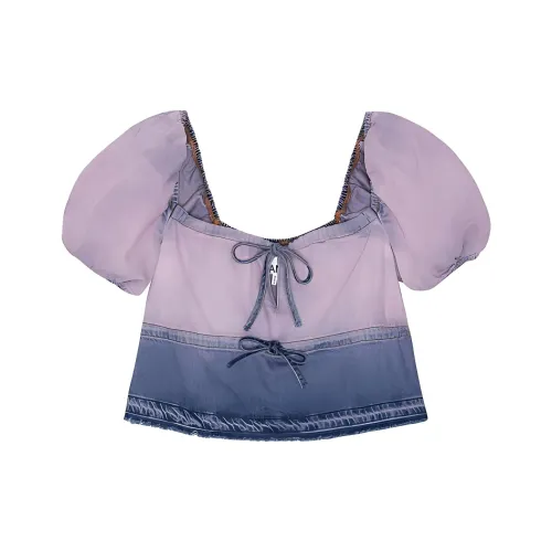 GANNI Future Denim Blouse