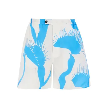 Ferragamo Venus print Cotton Bermuda Shorts