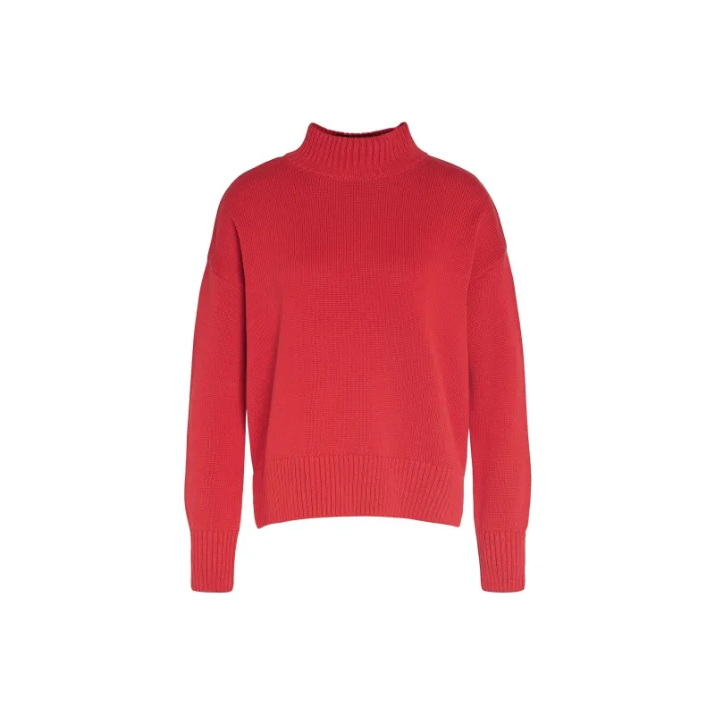 BARBOUR Barbour Sandy Knitted Jumper Sweater Women's Red-0