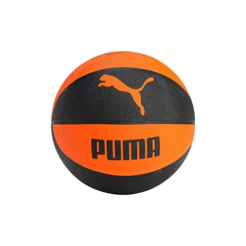 PUMA Rubber Basketball Black Orange 6 Size 7 Ball Training Unisex