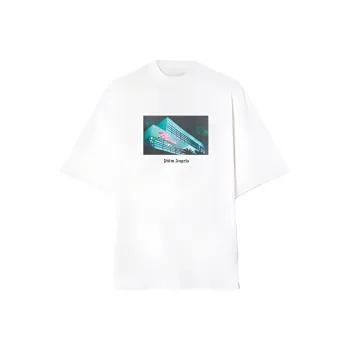PALM ANGELS Miami Graphic Print T Shirt White