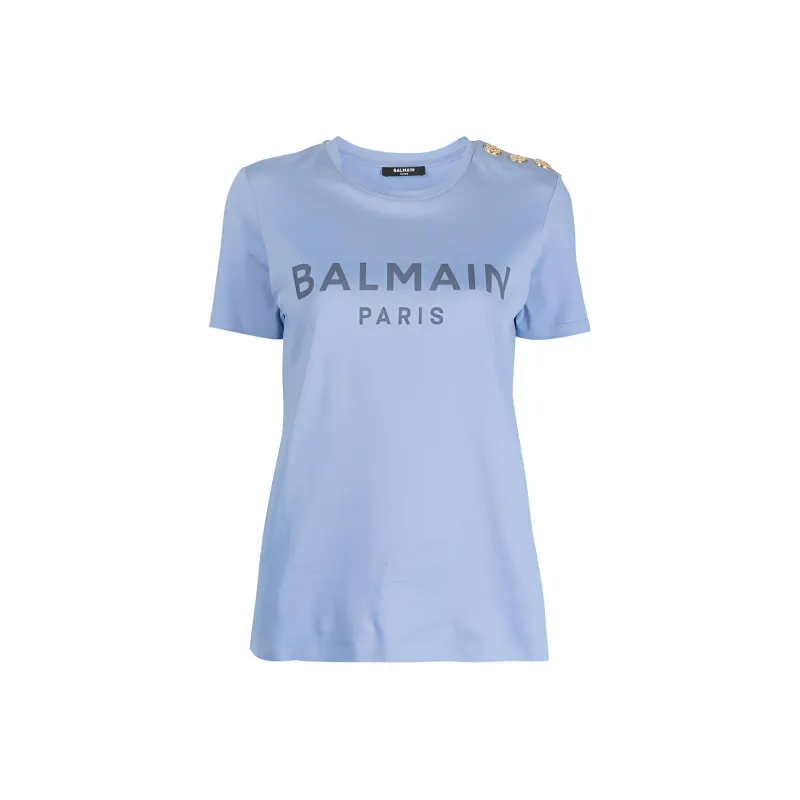 BALMAIN T-Shirts Women's Blue-0