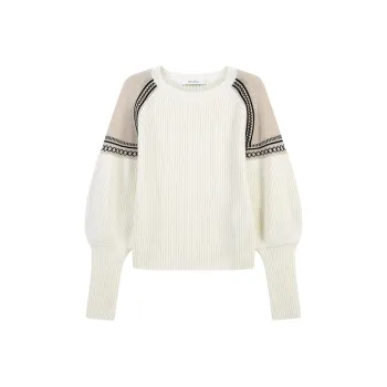 MaxMara Ribbed knit Panelled Jumper