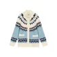 Fair Island Blue White