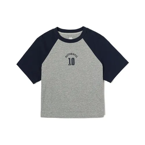 Kappa 1916 Series T-Shirt Women's Medium Light Heather Gray-0108