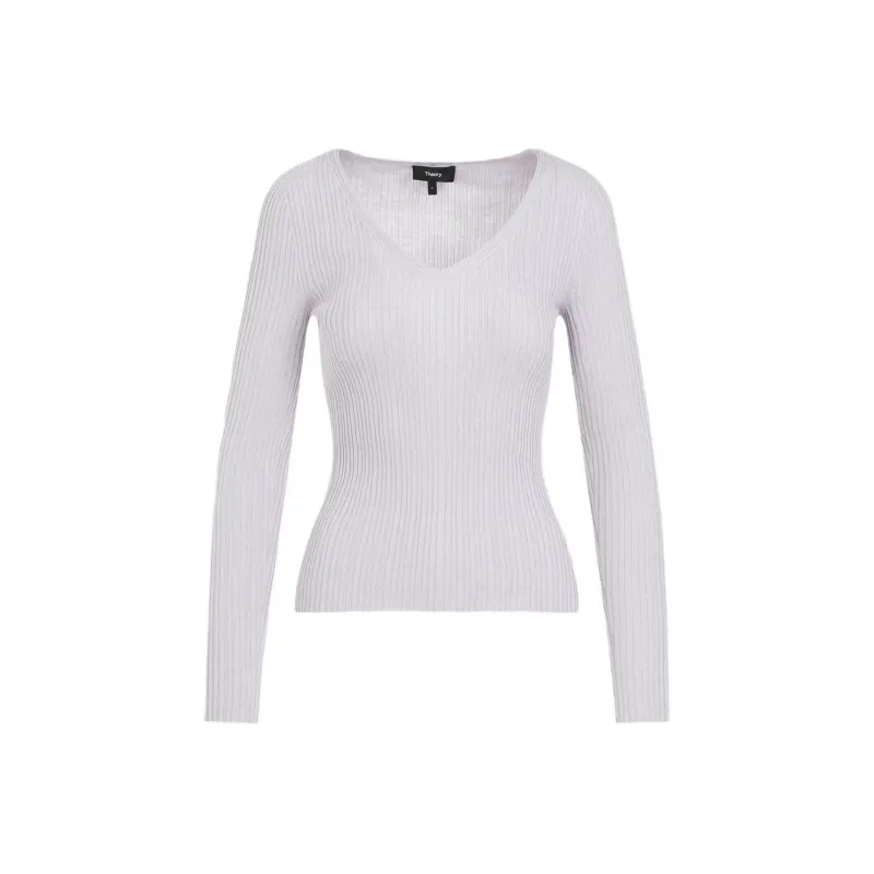 THEORY V Neck Knitted Jumper-0