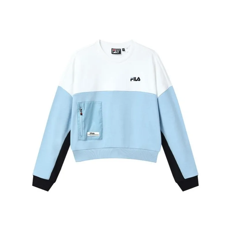 FILA Sweatshirts Women's Water Pink Blue-0