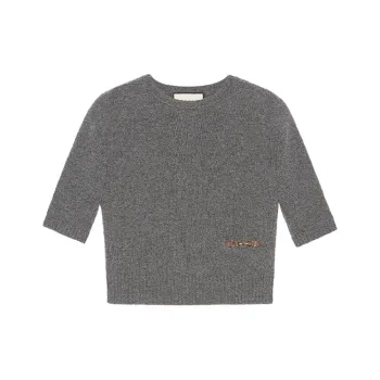 GUCCI Horsebit embellished Knitted Top