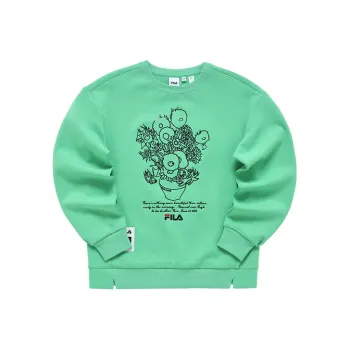 FILA Sweatshirts Women's Fruit Milk Green