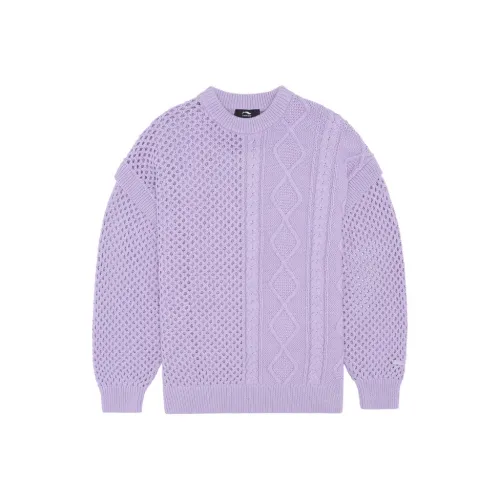 LI NING 1990 Classic Collection Sweaters Stone Women's Vero Rose Purple