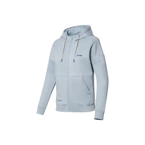 LINING slide Series Sweatshirts Women's Mist Blue