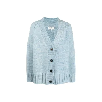 MM6 Maison Margiela V Neck Knitted Cardigan