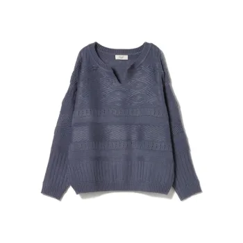 Beams HEART Sweater Women's Blue