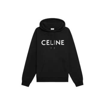 CELINE Loose Hoodie In Cotton Fleece