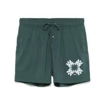 AMIRI Logo-print Swim Shorts